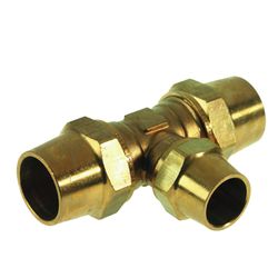 Knelverloop-T, messing, 22x15x22mm FFF, gas, VSH VSH Super G1221